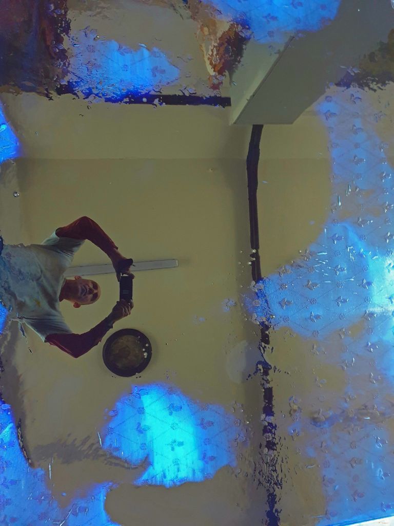 oil on lace on canvas 1.2 x 1.8m. May 2020