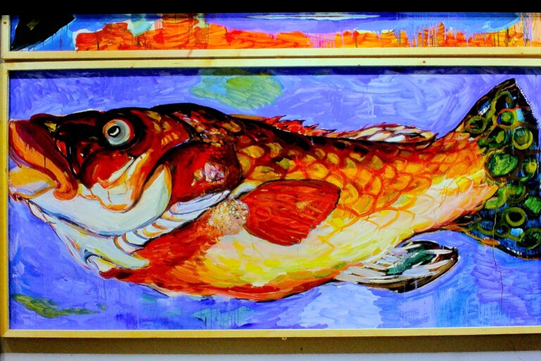 Giant Fish at the Winter Gardens Museum