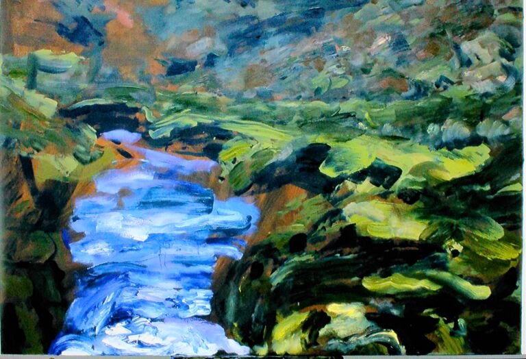 'Borders' The Slitrig oil on canvas 2 x 2 metres