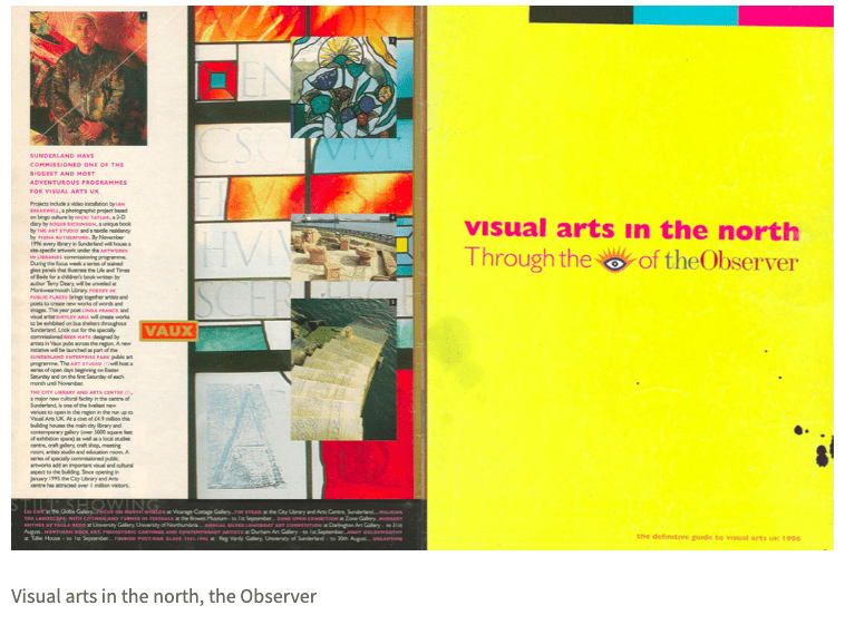 The Observer magazine: The Year of Visual Arts UK 1996