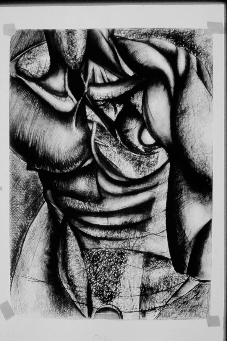 Self portrait as military war hero