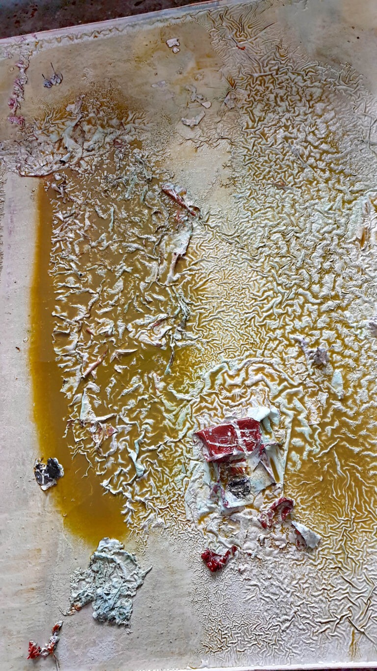 Shifts in Time: Autumn 2025. Installation view. Mixed media on canvas 2 x 2 metres