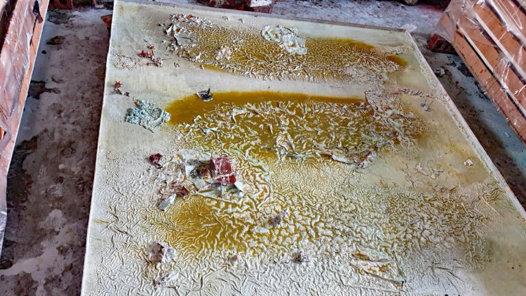 Shifts in Time: Autumn 2025. Installation view. Mixed media on canvas 2 x 2 metres