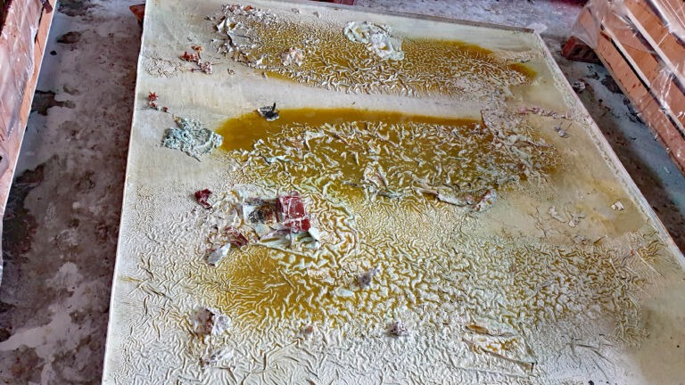 Shifts in Time: Autumn 2025. Installation view. Mixed media on canvas 2 x 2 metres