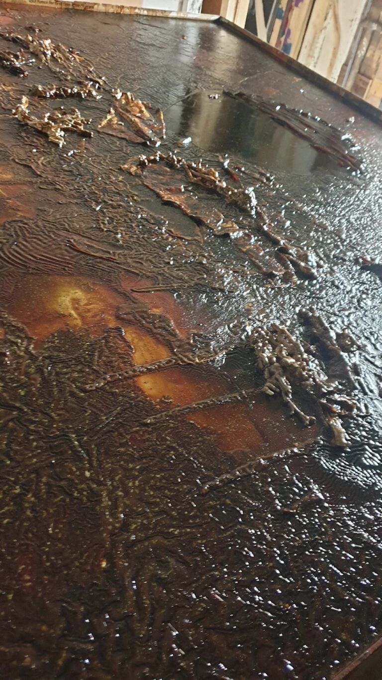 Shifts in Time: A Journey. Mixed media on canvas. Installation view Shifts in Time: A Journey. Mixed media on canvas. Installation view