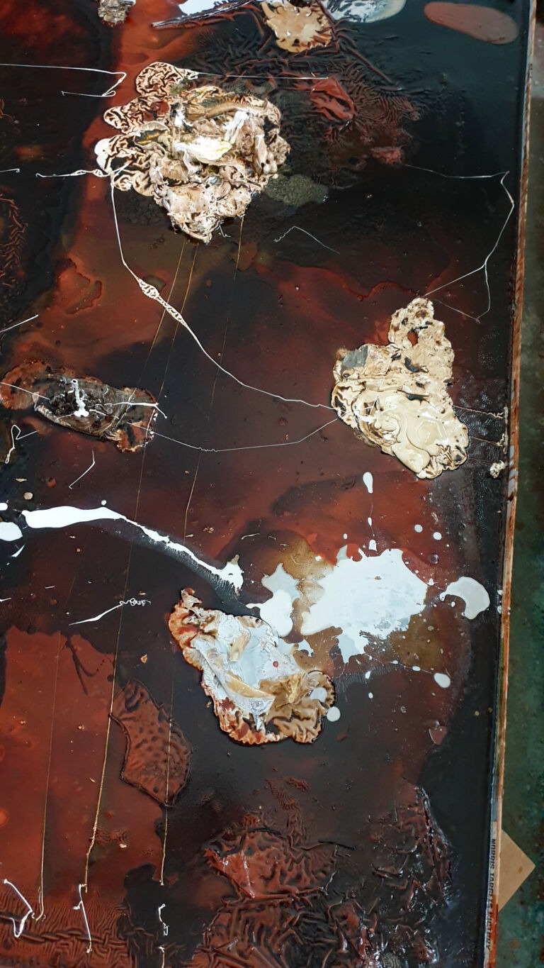 Shifts in Time: A Journey. Mixed media on canvas. Installation view Shifts in Time: A Journey. Mixed media on canvas. Installation view