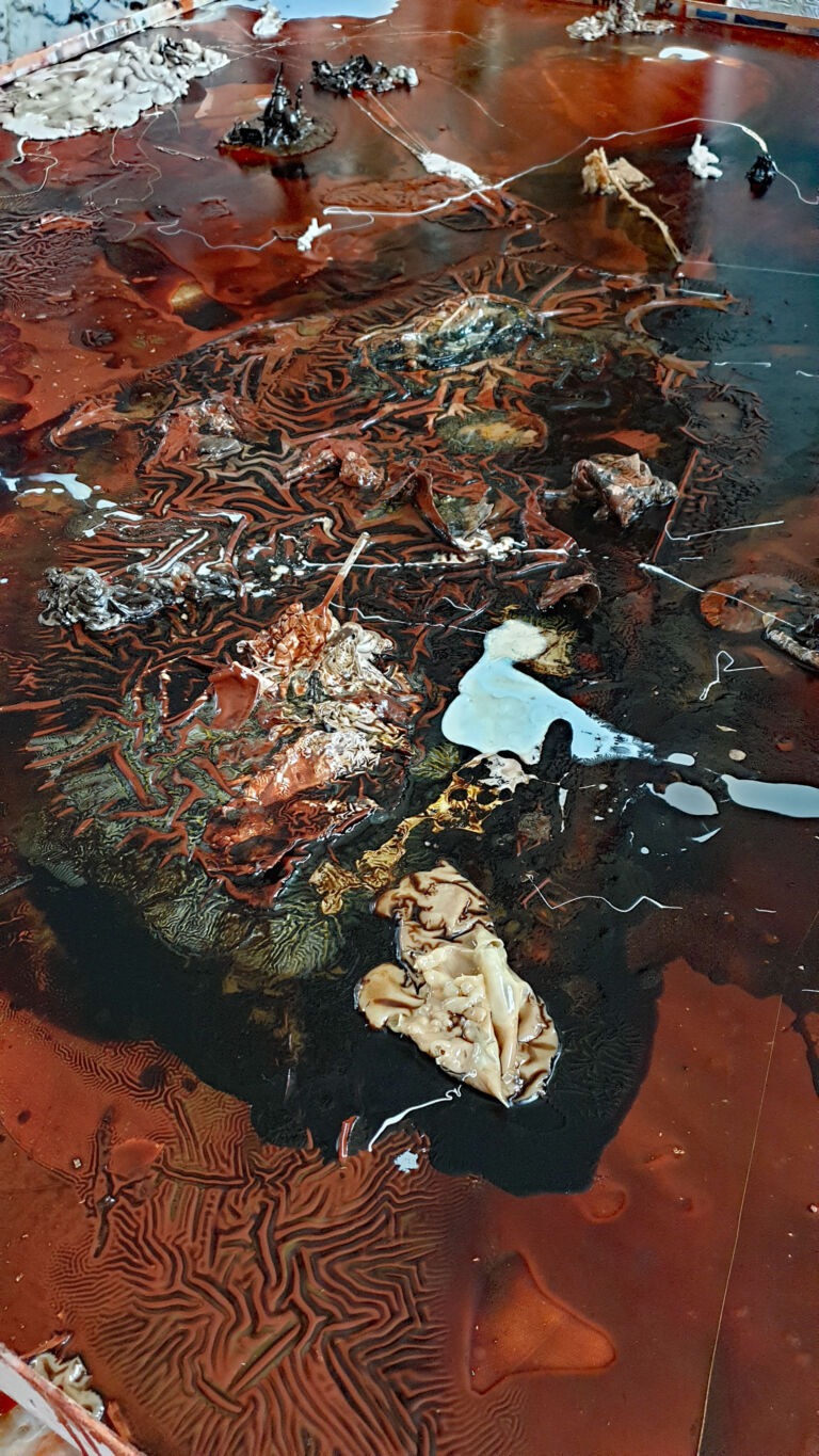 Shifts in Time: A Journey. Mixed media on canvas. Installation view Shifts in Time: A Journey. Mixed media on canvas. Installation view