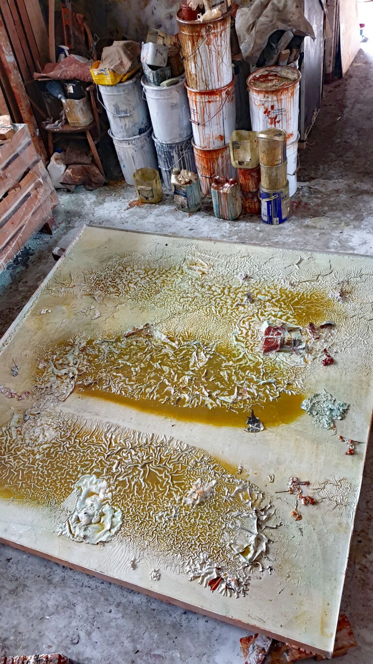 Shifts in Time: A Journey. Mixed media on canvas. Installation view Shifts in Time: A Journey. Mixed media on canvas. Installation view