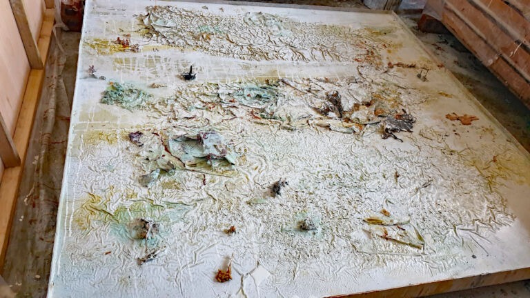 Shifts in Time: A Journey. Mixed media on canvas. Installation view Shifts in Time: A Journey. Mixed media on canvas. Installation view