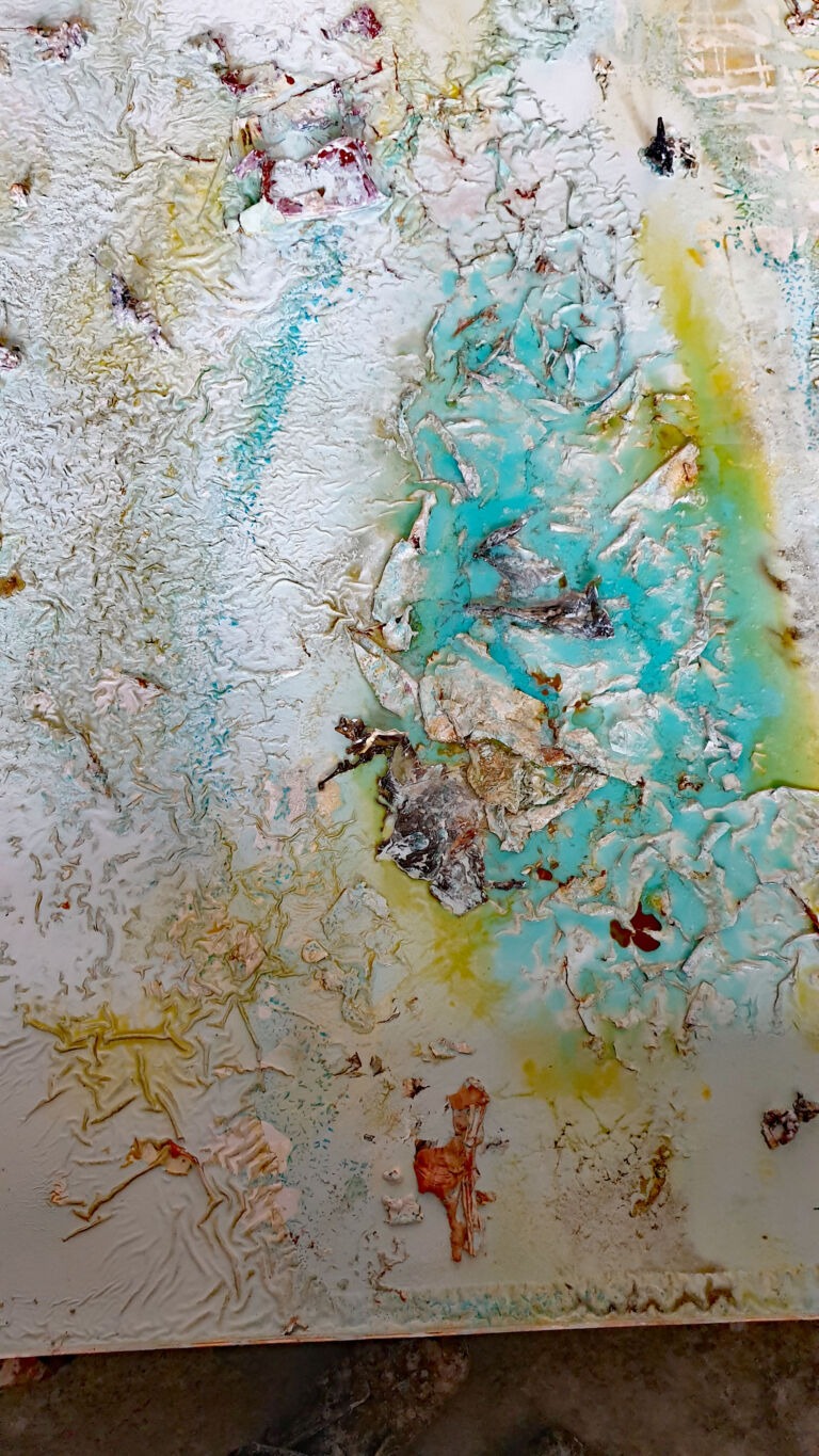 Shifts in Time: A Journey. Mixed media on canvas. Installation view Shifts in Time: A Journey. Mixed media on canvas. Installation view