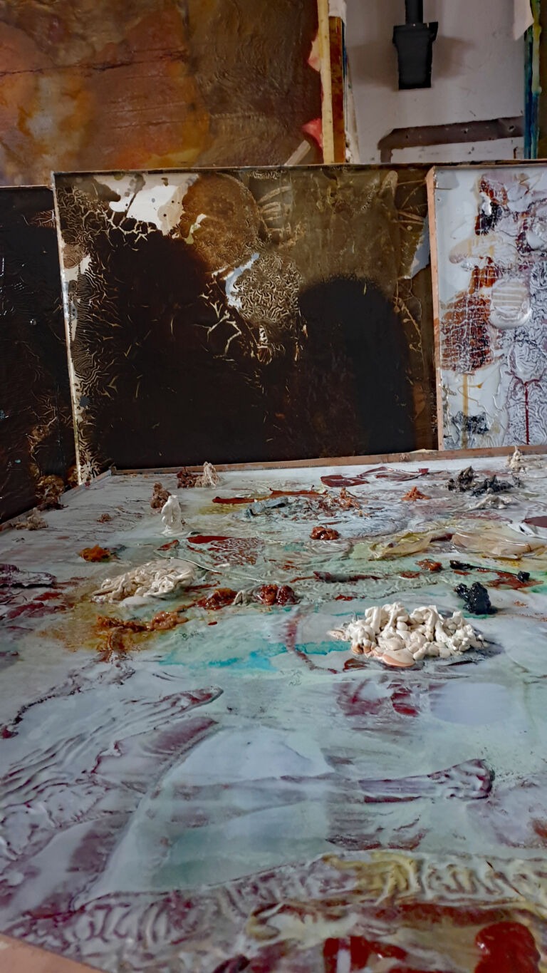 Shifts in Time: Winter 2025. December paintings. Installation view.