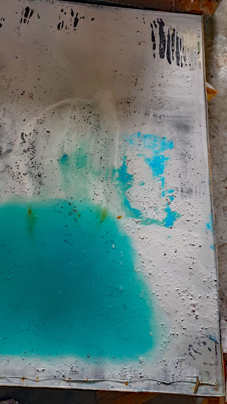 In Progress - Shifts in Time: Winter 2025. December paintings. Installation view.