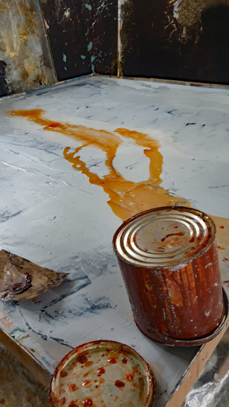 In Progress - Shifts in Time: Winter 2025. December paintings. Installation view.