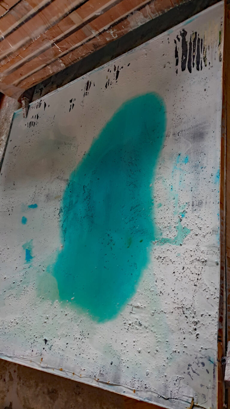 In Progress - Shifts in Time: Winter 2025. December paintings. Installation view.