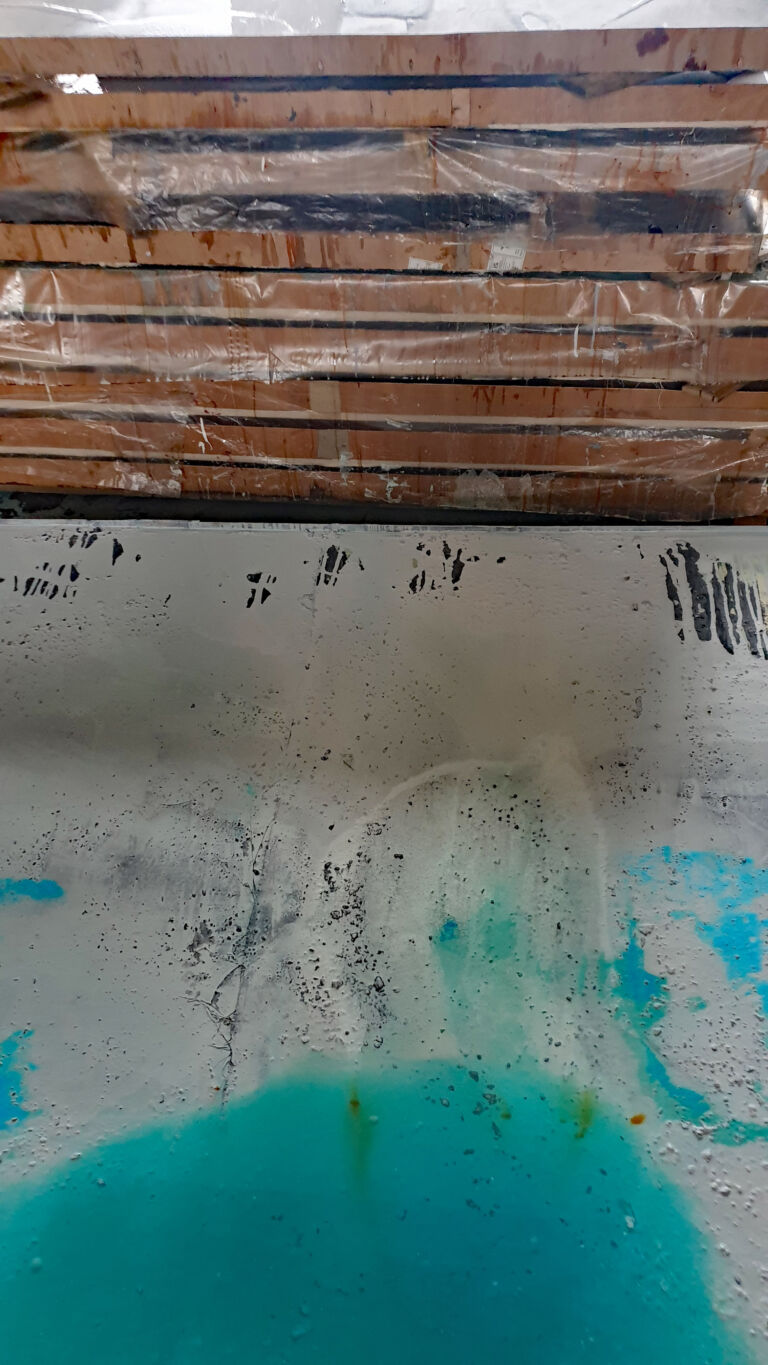 In Progress - Shifts in Time: Winter 2025. December paintings. Installation view.