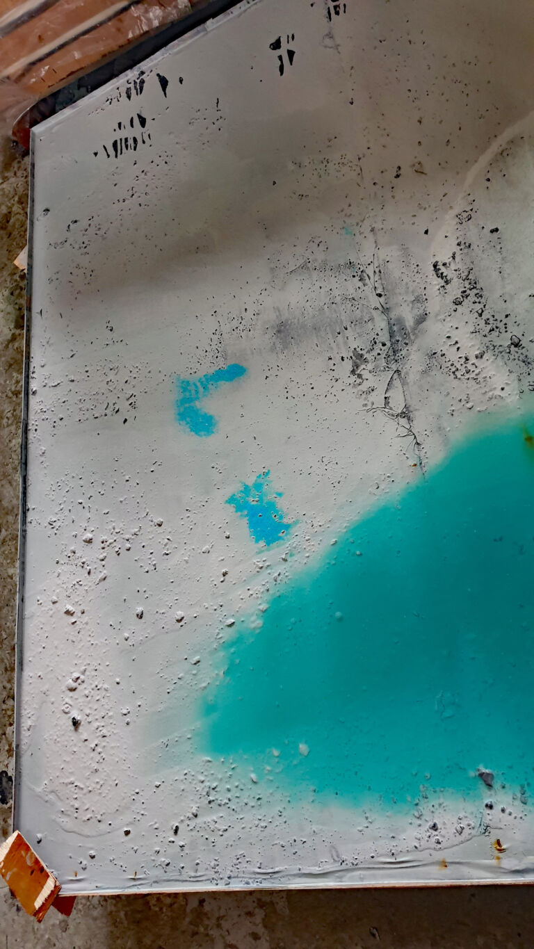 In Progress - Shifts in Time: Winter 2025. December paintings. Installation view.