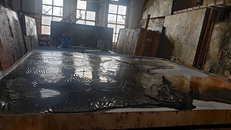 April paintings 2026, Installation view. Mixed media on canvas