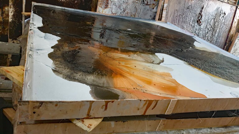 April paintings 2026, Installation view. Mixed media on canvas