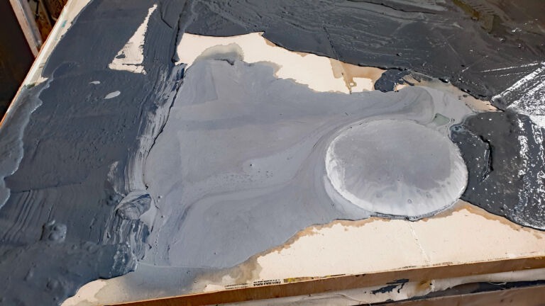 April paintings. Installation view. Mixed media on canvas