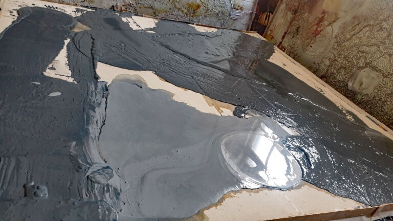 April paintings. Installation view. Mixed media on canvas