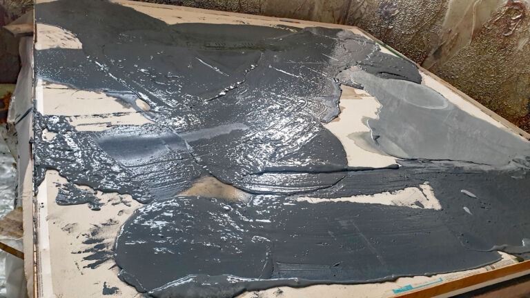 April paintings. Installation view. Mixed media on canvas