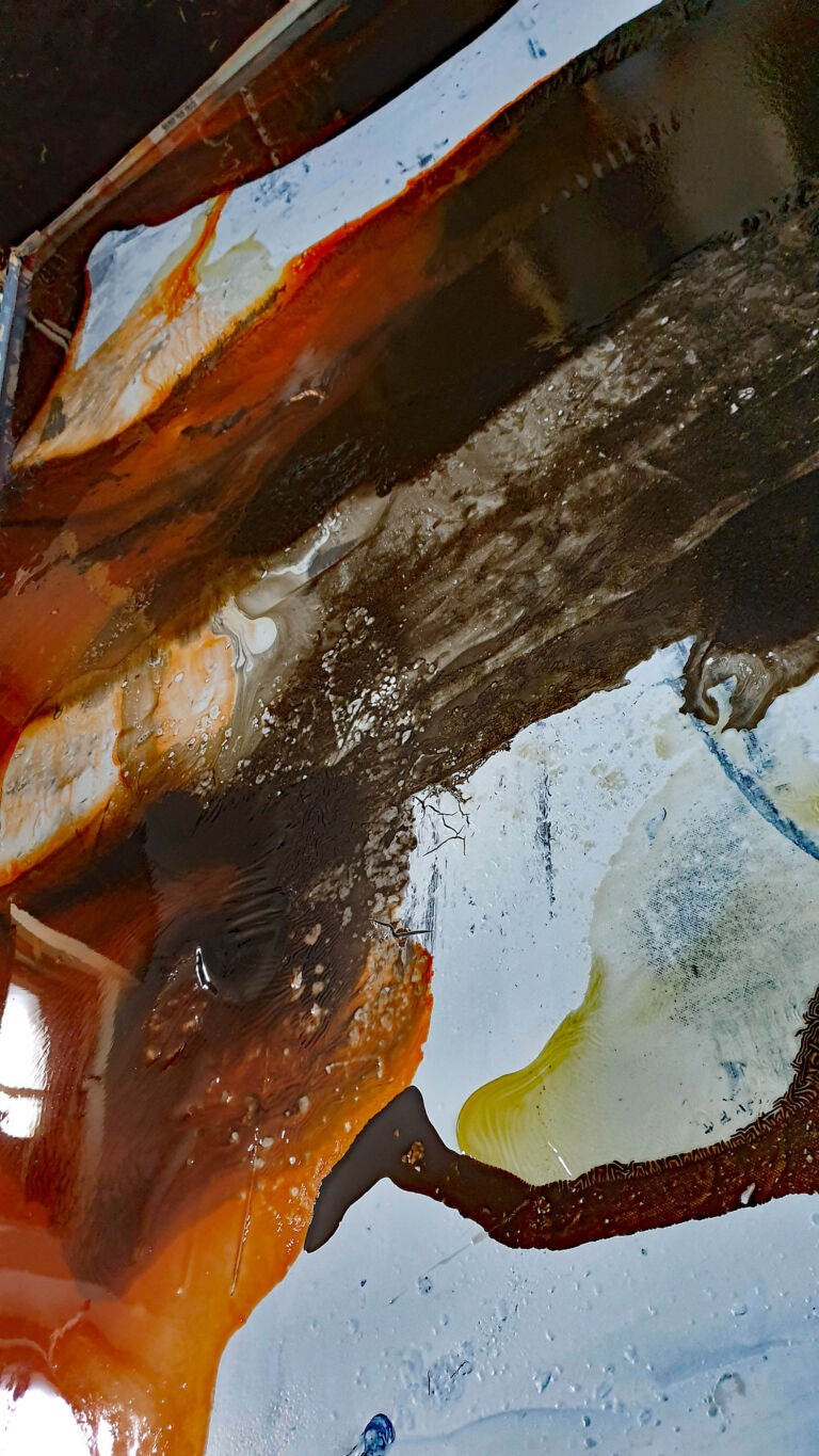 Spring 2026: Installation view. Mixed media on canvas. Spring 2026: Installation view. Mixed media on canvas.