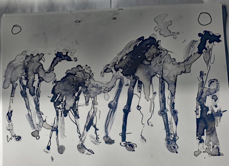 into the Sun: Ink and pen washes on 300gsm—A4 paper.