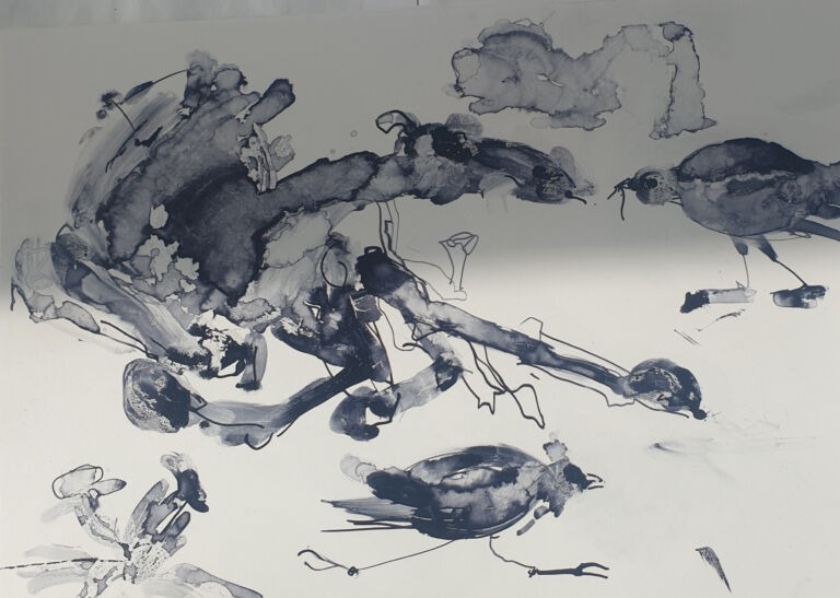 into the Sun: Ink and pen washes on 300gsm—A4 paper.