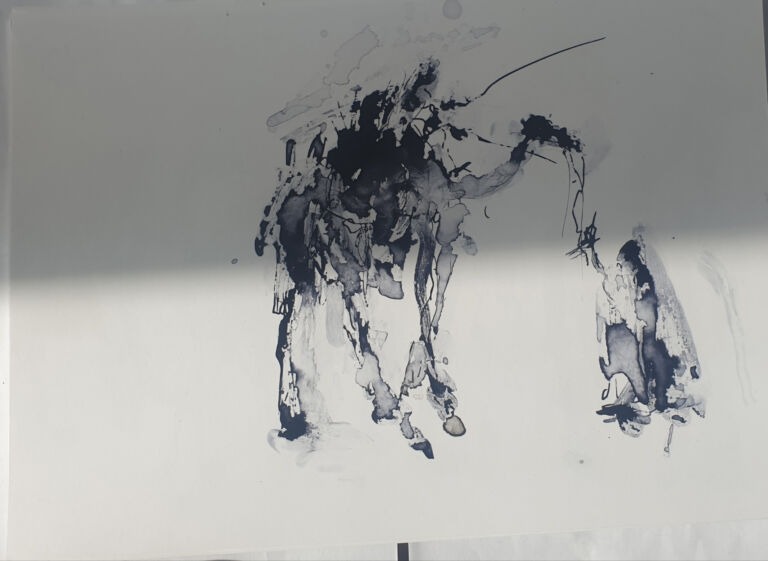 into the Sun: Ink and pen washes on 300gsm—A4 paper.