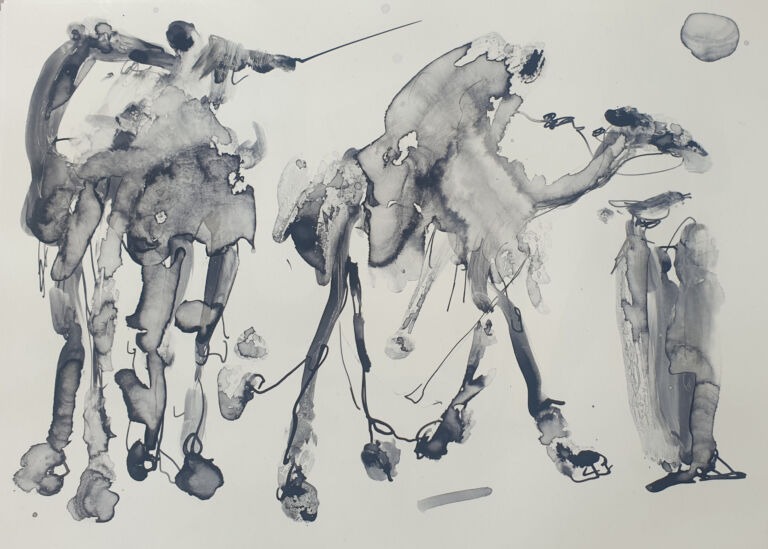 into the Sun: Ink and pen washes on 300gsm—A4 paper.