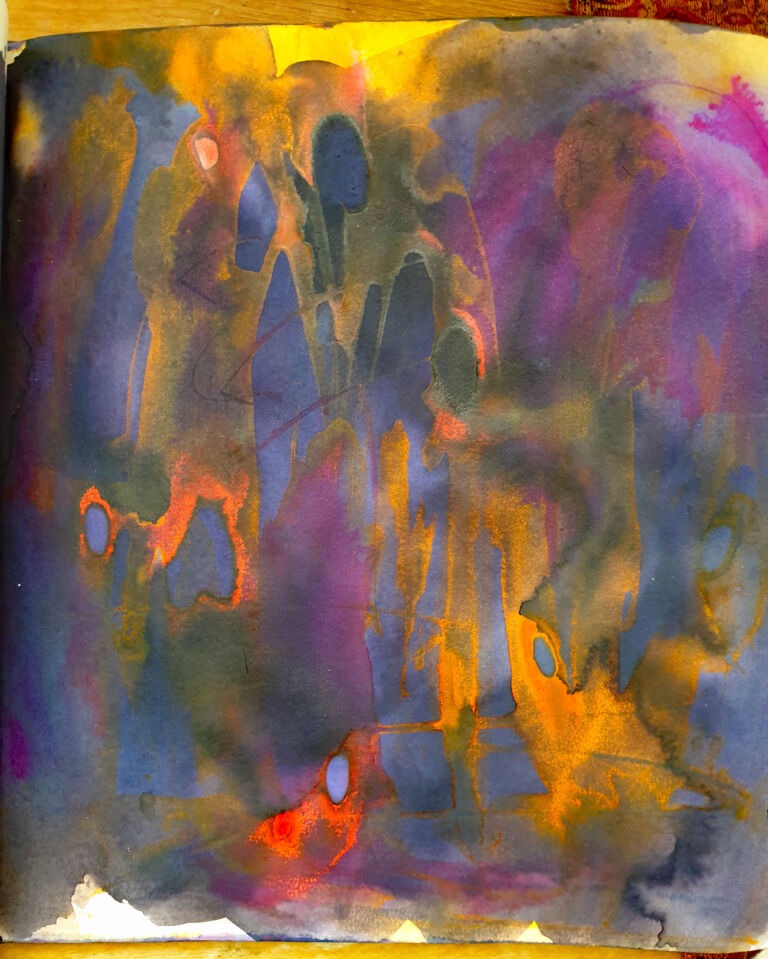 Books of ink drawings, 2018 to 2022. For the project, Hidden Kingdoms Shifting Worlds.