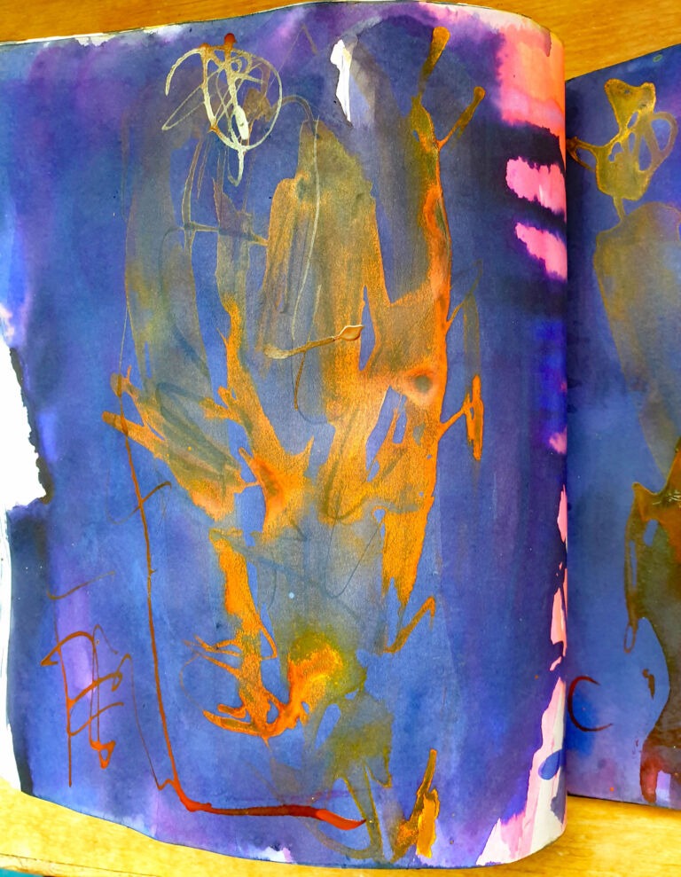 Books of ink drawings, 2018 to 2022. For the project, Hidden Kingdoms Shifting Worlds.