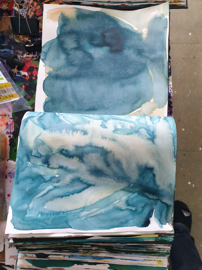 Books of Ink Drawings 2018 to 2022. Pt 2 for HKSW. Installation view.