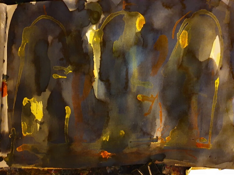 Books of Ink Drawings 2018 to 2022. Pt 2 for HKSW. Installation view.