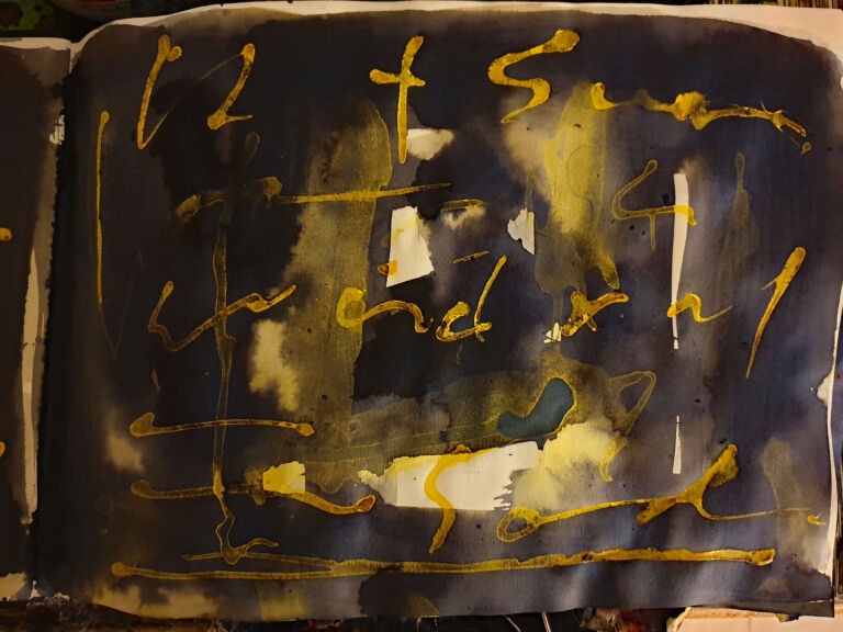 Books of Ink Drawings 2018 to 2022. Pt 2 for HKSW. Installation view.