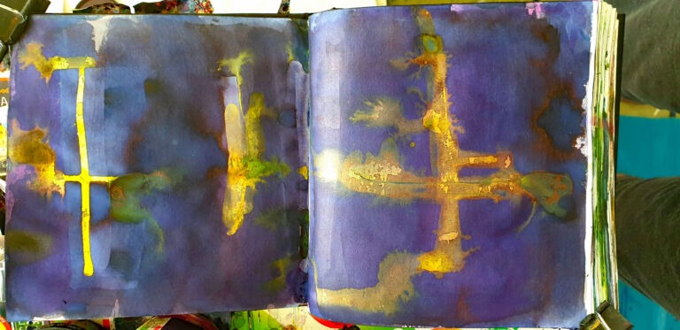 Books of ink drawings, 2018 to 2022. For the project, Hidden Kingdoms Shifting Worlds.