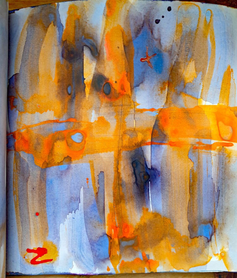 Installation view. Books of ink drawings, 2018 to 2022. For the project, Hidden Kingdoms Shifting Worlds.