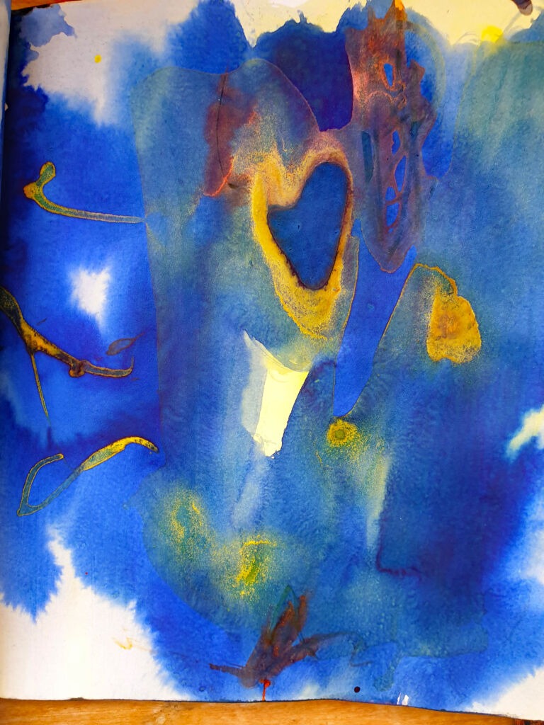 Installation view. Books of ink drawings, 2018 to 2022. For the project, Hidden Kingdoms Shifting Worlds.