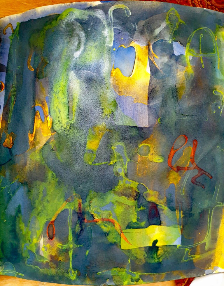 Installation view. Books of ink drawings, 2018 to 2022. For the project, Hidden Kingdoms Shifting Worlds.