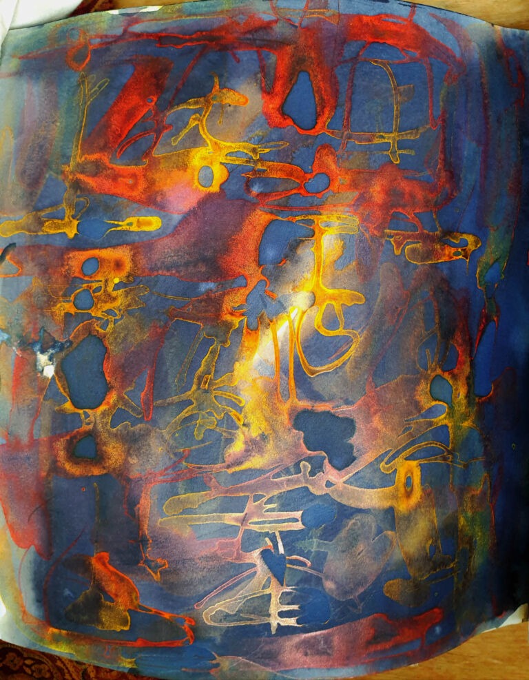 Installation view. Books of ink drawings, 2018 to 2022. For the project, Hidden Kingdoms Shifting Worlds.