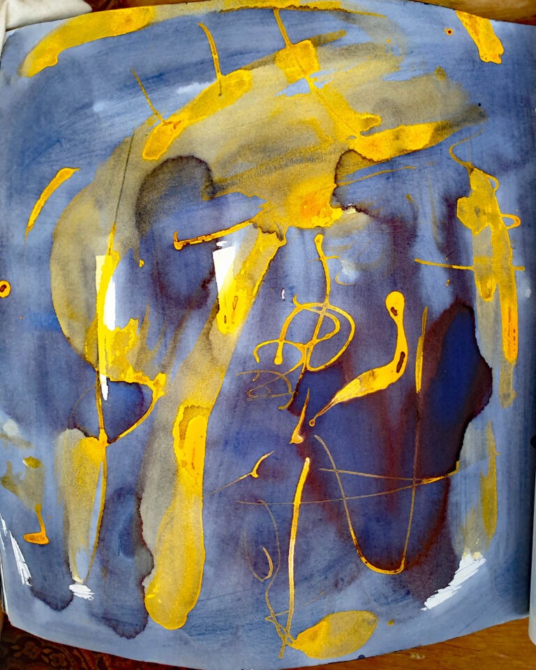 Installation view. Books of ink drawings, 2018 to 2022. For the project, Hidden Kingdoms Shifting Worlds.