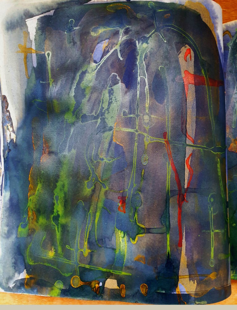 Books of ink drawings, 2018 to 2022. For the project, Hidden Kingdoms Shifting Worlds.