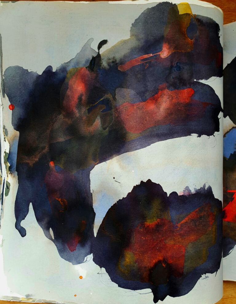 Books of ink drawings, 2018 to 2022. For the project, Hidden Kingdoms Shifting Worlds.