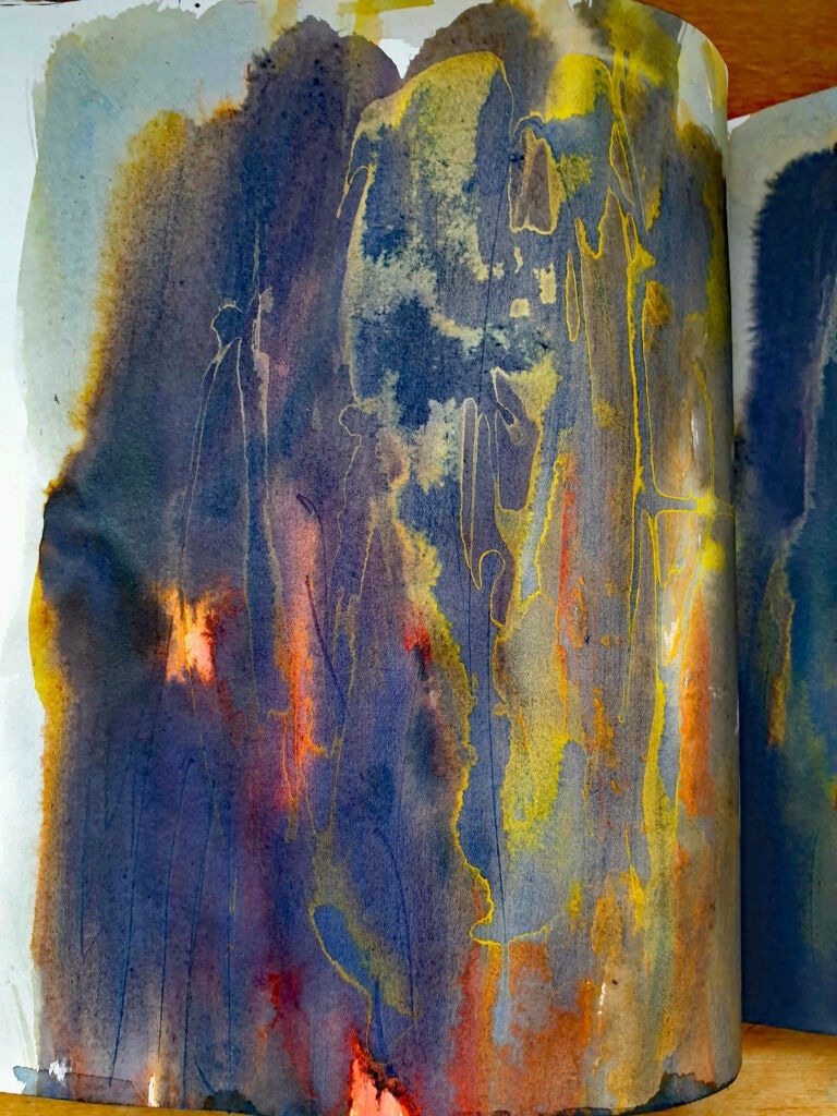 Books of ink drawings, 2018 to 2022. For the project, Hidden Kingdoms Shifting Worlds.