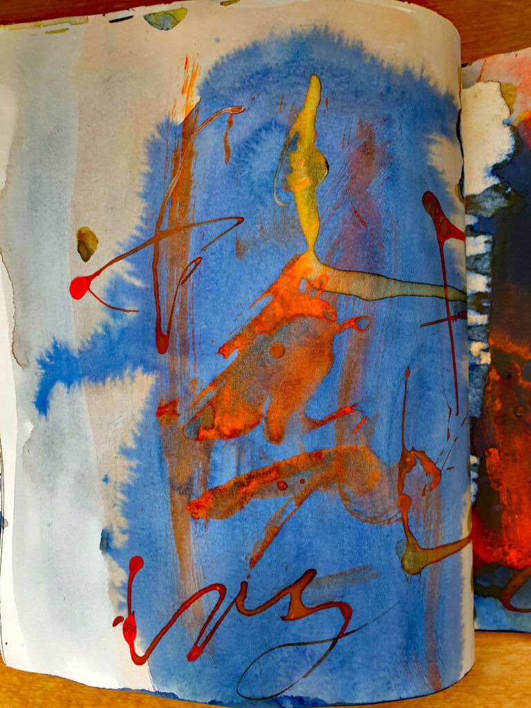 Books of ink drawings, 2018 to 2022. For the project, Hidden Kingdoms Shifting Worlds.