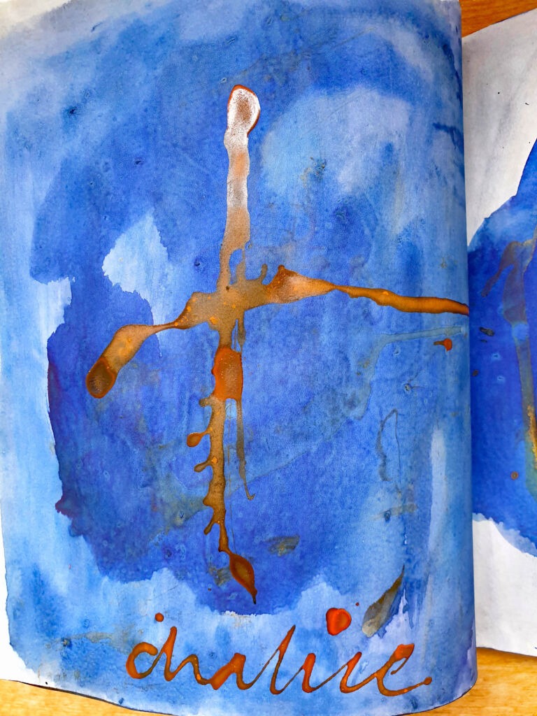 Books of ink drawings, 2018 to 2022. For the project, Hidden Kingdoms Shifting Worlds.