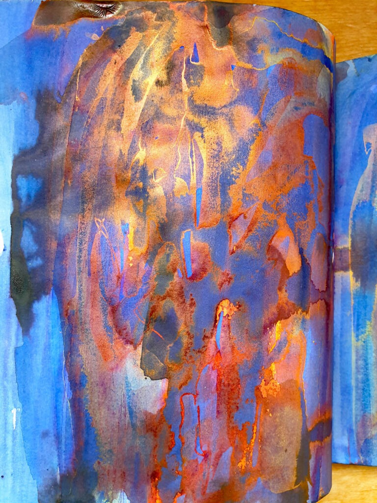 Books of ink drawings, 2018 to 2022. For the project, Hidden Kingdoms Shifting Worlds.