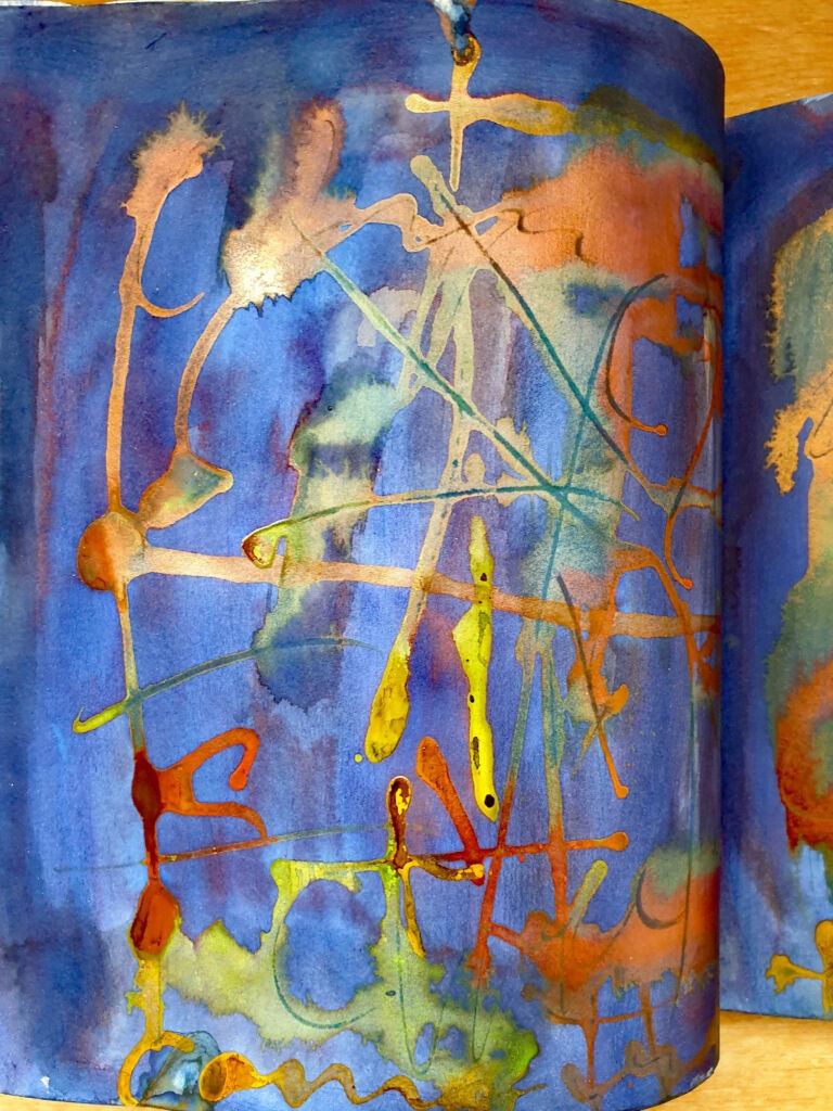 Books of ink drawings, 2018 to 2022. For the project, Hidden Kingdoms Shifting Worlds.