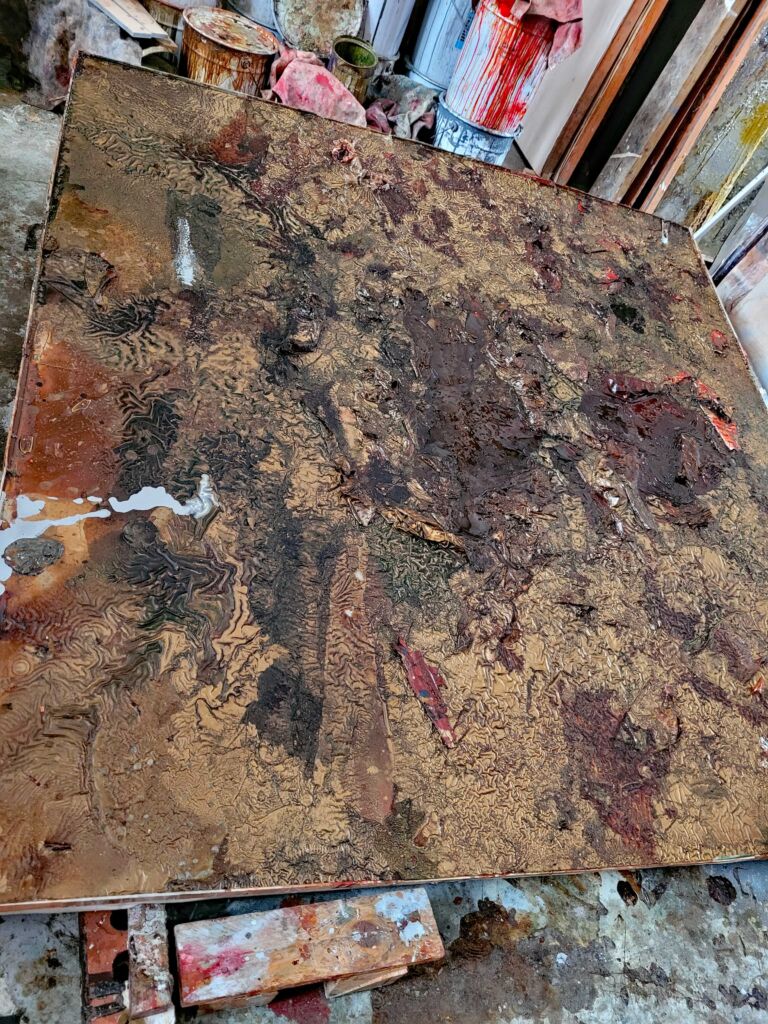 Summer paintings 2026: August. Mixed media on canvas. Summer paintings 2026: August. Mixed media on canvas.