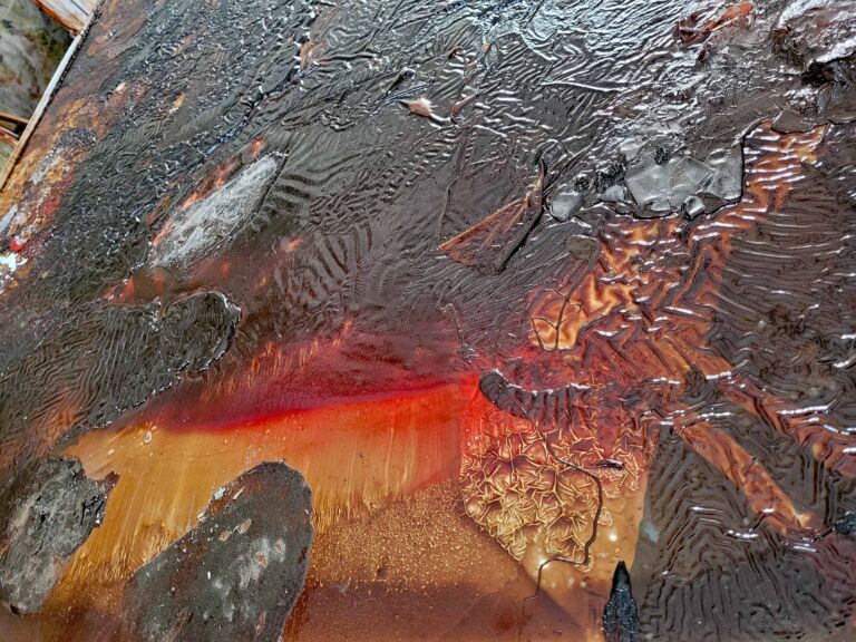 Summer paintings 2026: August. Mixed media on canvas.